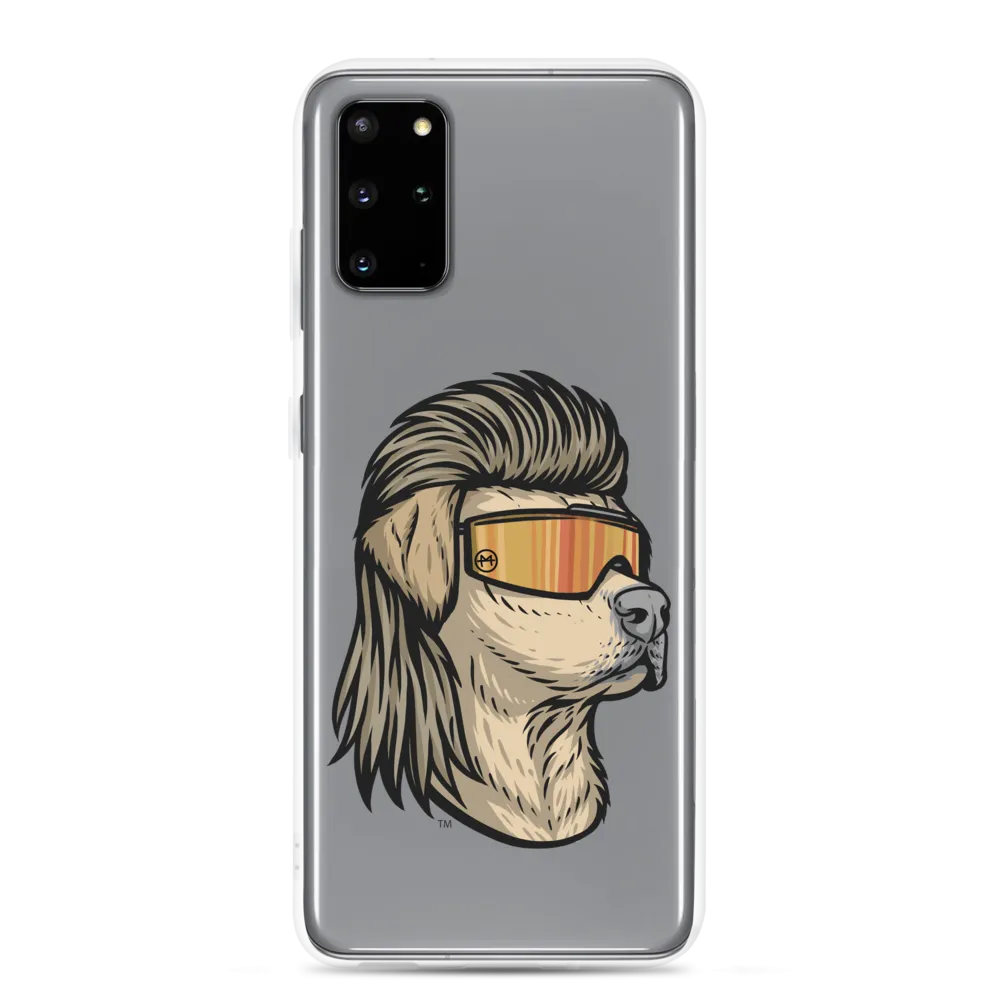 Yellow Lab Mullet Samsung Case - Clear