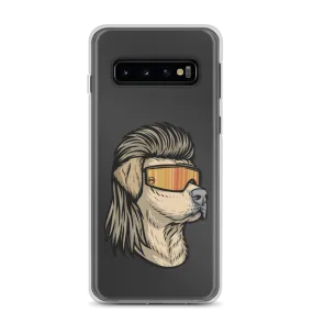 Yellow Lab Mullet Samsung Case - Clear