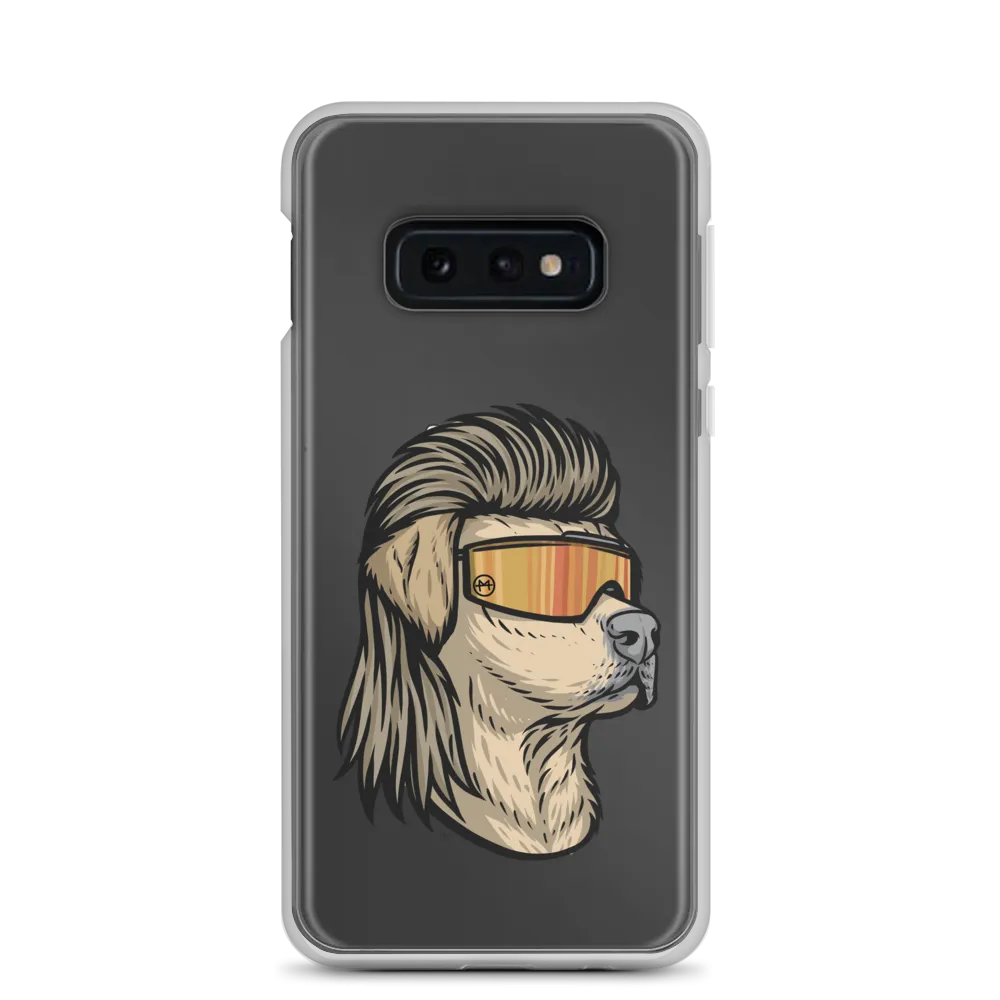 Yellow Lab Mullet Samsung Case - Clear