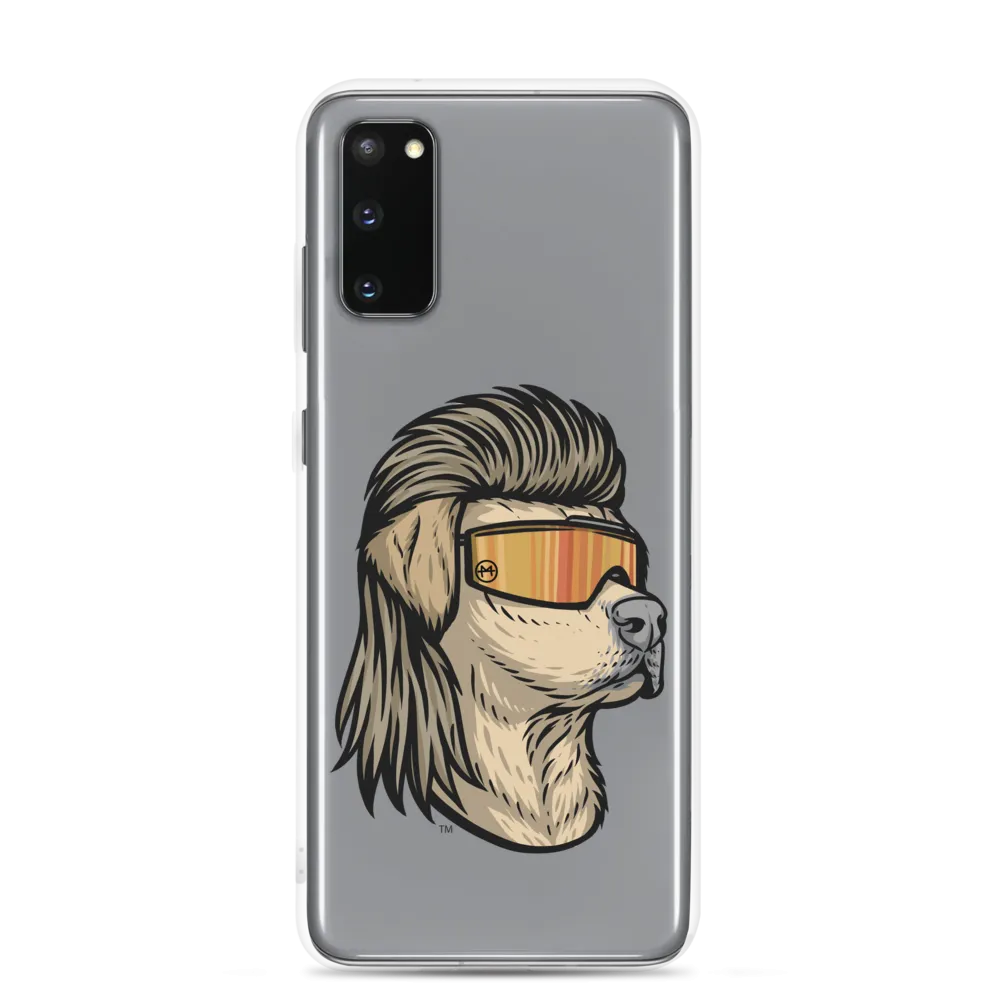 Yellow Lab Mullet Samsung Case - Clear